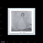 Old Vintage Square Photo Solo Woman Holding Up Dress 1957 Snapshot Photograph