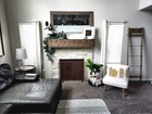 Distressed Fireplace Mantel  Barn Beam  Hand Hewn Mantel  Rustic  6x8x60   