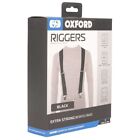 Oxford Riggers Heavy Duty Motorcycle Trouser Pants Braces Suspenders - Black