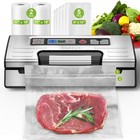 Precision Vacuum Sealer Machine - Double Heat Seal For Dry moist Food  Easy-lock