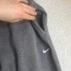 Nike Men s Grey Embroidered Open Leg Baggy Loose Fit Sweatpants Xl