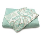 Vcny Home Dena Bed In A Bag Blue And Brown Floral 8 Piece Bedding Set  Full Size