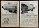 British Zeppelin Burney Dirigible W pontoons 1930 Pictorial Airships