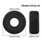 4pcs 2 2  Rc Rock Crawler Tires 1 8 Scale Herringbone Tread With Foam Inserts Co