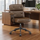Pu Leather Ergonomic Office Desk Chair W arm rolling Swivel Executive Task Chair