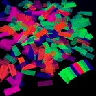 10000 Pieces Uv Neon Confetti Blacklight Glow Party Confetti 5 Colors Neon