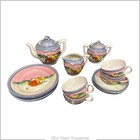 1930s Child s Handpainted China 17-piece Tea Set  Serving For 4     Made Is Japan