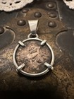 Roman Emperor - Ancient Coin 925 Sterling Silver Pendant W large Bale -genuine 