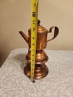 Vintage Copper Coffee Percolator Unbranded 11  Tall Rustic Kitchen Stacked