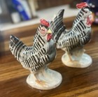 Vintage Ceramic Chicken   Rooster Figurines Japan Country Farmhouse Retro