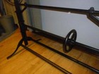 Vintage Industrial Drafting Table With Cast Iron Base