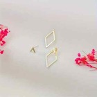 Us Women Fashion Minimalist Versatile Elegant Triangle Geometric Earrings Studs