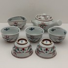Japanese Sencha Set Tea Pot Bowl Kyusu Yusamashi Arita Ware From Japan