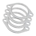 Car 2 Bolt High Temp Exhaust Gasket Flange 2 5in Cylinder Head Gasket Kit 5pack