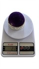 Vintage Purple Velvet   Silver Tone Ornate Pin Cushion Holder     Sewing   Craft A
