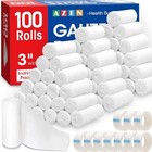 100 Pack Gauze Rolls Bandages 3 In X 4 1 Yards  Premium Medical Supplies   First