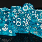         Playful Paws  blue  Dnd Dice Set   Dungeons And Dragons   7 Dice Rpg