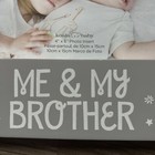 Tiny Ideas Me   My Brother Picture Frame  4 X 6 Photo Baby Nursery D  cor  Gray