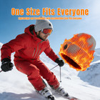 Heated Hat  3 Temp Settings 5000mah breathable Stretch Fabric ski riding outdoor