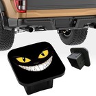 Black Scary Smile Hitch Cover 2 Inch rubber Receiver Tube Hitch Plug car