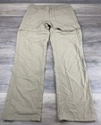 The North Face Womens Nylon Convertible Zip Off Pants shorts Hiking Khaki Size 8