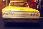 Vintage 1960 s Tin Toy Yellow Cab Taxi Car  old great Condition    Free Shipping