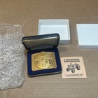 24 1990 Box John Deere Model R Tractor Farm Equipment Gold Belt Buckle