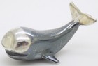 Vintage Italian Handmade Sterling Silver 925 Whale Micro Dollhouse Miniature