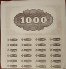 Japan 1944 Empire Japanese 1000 Yen Rare Asia Treasury Loan Bond Stock Certific