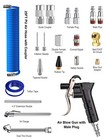 22-packs Air Compressor Accessories Kit  25ft Upgrade Repairable Pu Air Hose    