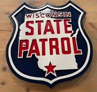 Police Wisconsin State Patrol Routed Patch Plaque Sign Custom Carved