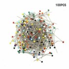 100pcs Mixed Color Head Dressmaking Weddings Sewing-pins Cl Best