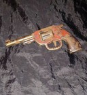 Vintage Antique Wyandotte Tin Litho 5 Star    clicker    Toy Gun Pistol Revolver