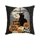  Trick Or Treat Halloween Pumpkin Cat Boo Throw Pillow 18  X 18   pack Of 1 