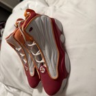 Air Jordan Sneakers White Orange Red Size Us 3y Youth Style Dc7909-168