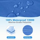 Yimsting 1200d Pedal Boat Cover  Length  112 5  Beam Width  Up To 65    Blue