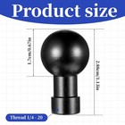 17mm Aluminum Ball Head Mount 1 4 -20 Screw Male female Ball Head Adapter