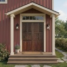 Vintage Solid Wood Front Door Exterior Door Resort Style Entry Barn Doors 96x36