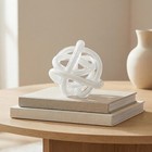 Torre   Tagus Orbit Hand Blown Glass Infinity Knot Sculpture - 4 5 Inch Glass   
