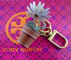 Tory Burch Daisy Flower Pot Key Fob Chain Keychain Bag Charm New