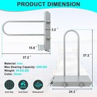 Boat Boarding Platform With Handrail  Dock Extension Step With Safety Grab Bar 