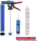 Right Hand Sausage Caulking Gun Manual 20 Oz Leakproof Cylinder Dispenser For Gl