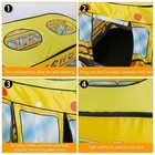 Kids Play Tent Foldable Pop Up School Bus Tent Portable Children Baby Play House