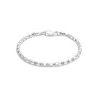 925 Sterling Silver Flat Popcorn Chain Child Or Baby Necklace Or Baby Bracelet