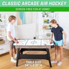 Gosports 54 Inch Air Hockey Arcade Table For Kids   Adults - Includes 2 Pushers