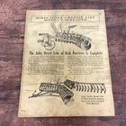 Directions For John Deere  Model E Manure Spreader 1935