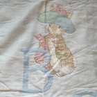 Vintage Peter Rabbit Baby Quilt Blanket Abc Crib Nursery Pastel Beatrix Potter