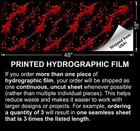 Blood Spatter 47- 16  X 48  Hydrographic Film Hydro Dipping Dip Water Transfer