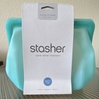 Stasher Stand-up Mega Silicone Food Storage Bag Reusable Plastic Free Blue