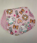 5 Pack Newborn Burp Cloths  Baby Girl Patterns  Handmade In Pastel Colors
